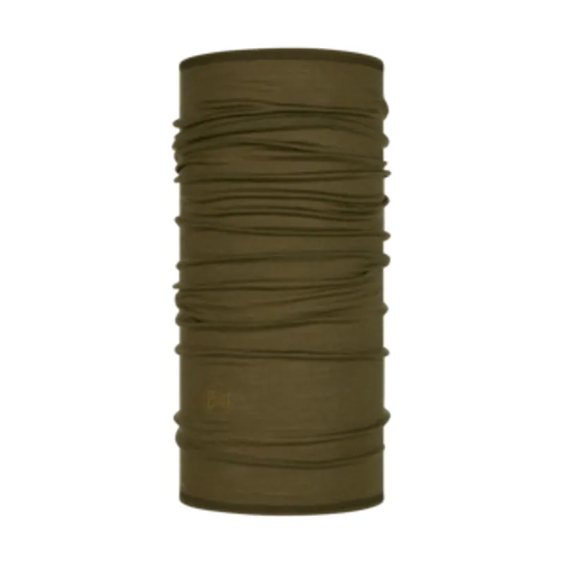 Buff Lightweight Merino Neck tube in Solid Bark